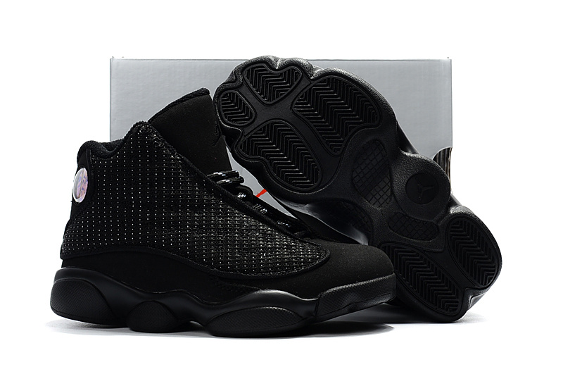rajabarbar Kids Air Jordan 13 Black Cat For Sale